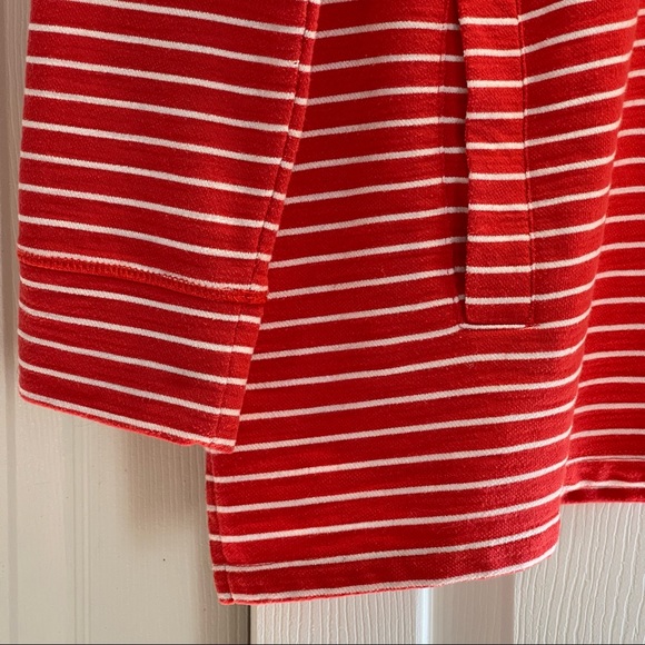 Tommy Hilfiger Striped Cowl Neck Tunic Red and White With Draw String & Pocket - Picture 4 of 7
